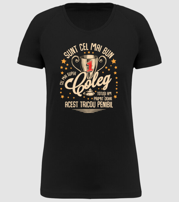 sunt cel mai bun coleg model negru pe tricou