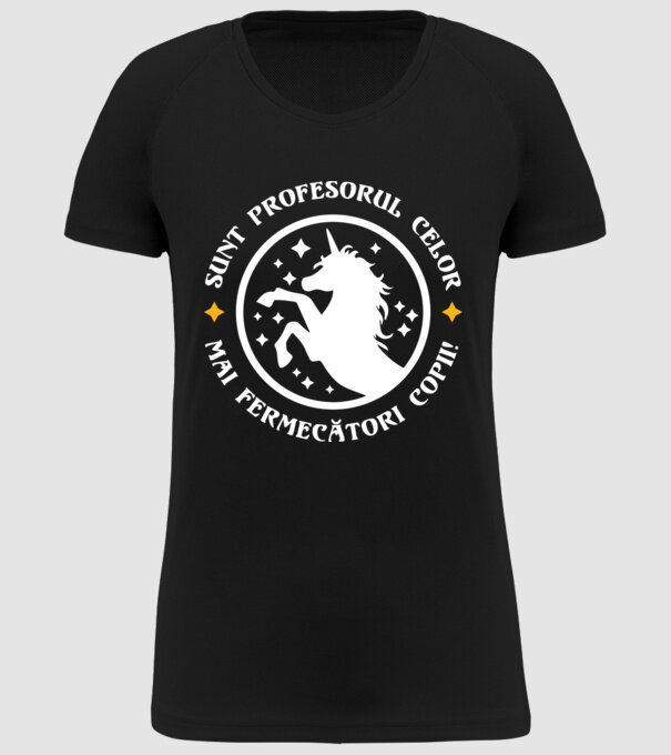 Sunt profesorul celor mai fermecători copii model negru pe tricou