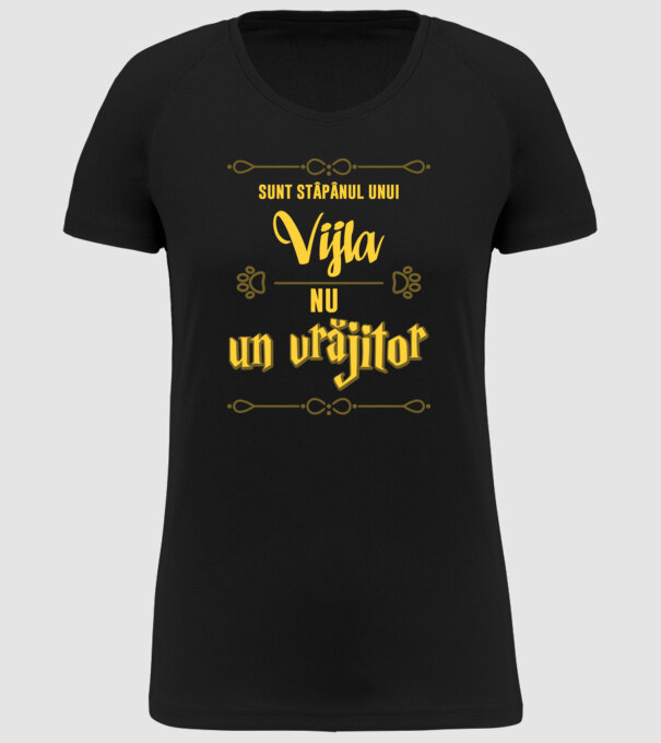 sunt stăpânul unui vijla, nu un vrăjitor model negru pe tricou