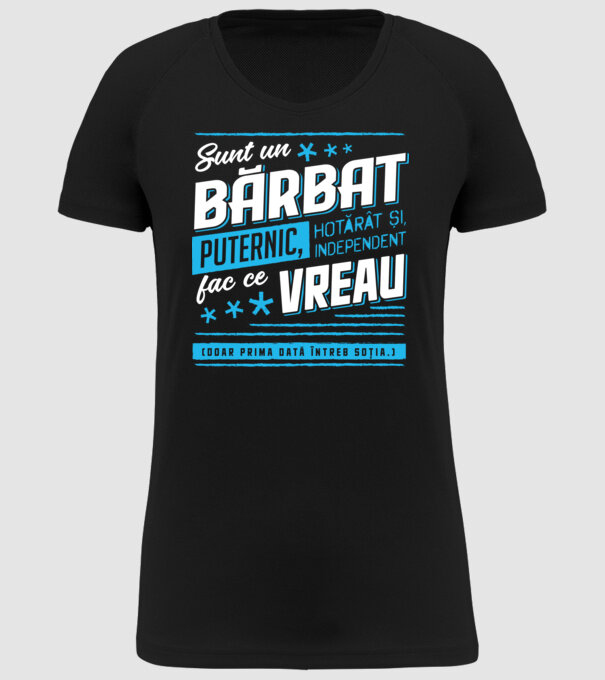 Sunt un bărbat puternic model negru pe tricou