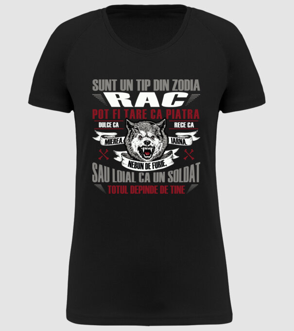 Sunt un tip din zodia Rac model negru pe tricou