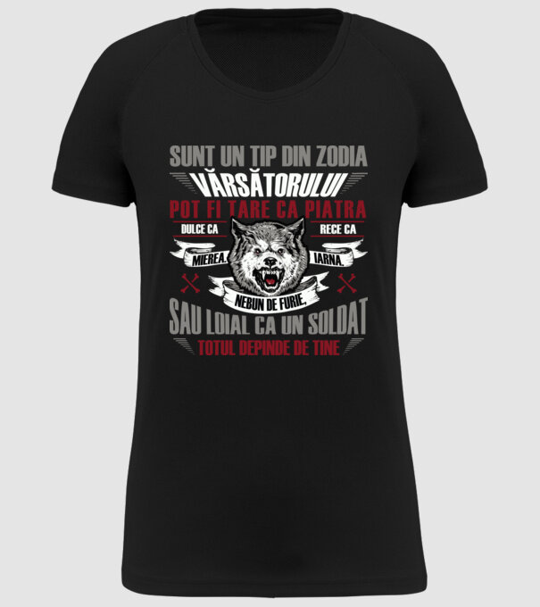 Sunt un tip din zodia Vărsătorului model negru pe tricou