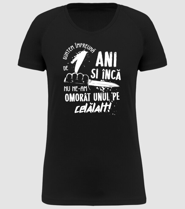Suntem împreună de 1 ani model negru pe tricou