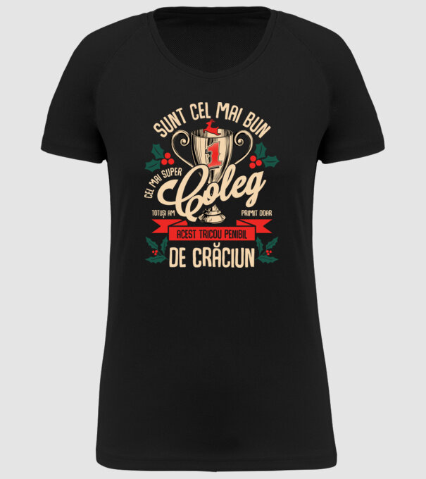 super coleg D1443687 model negru pe tricou