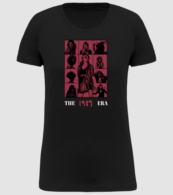 Taylor Swift ERAS red model negru pe tricou