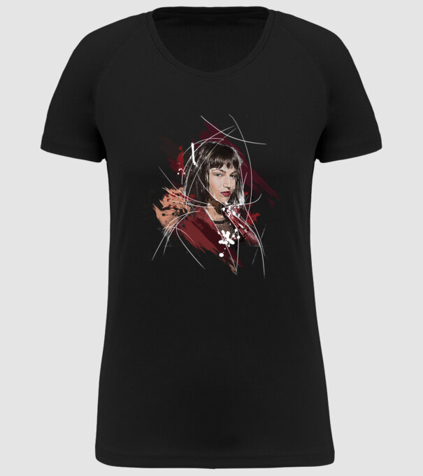 tokyo poster model negru pe tricou