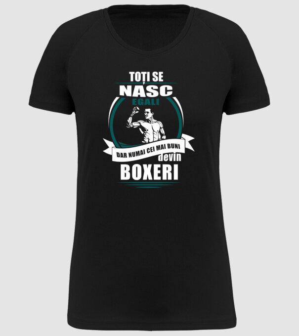 toți se nasc egali, dar numai cei mai buni devin boxeri model negru pe tricou