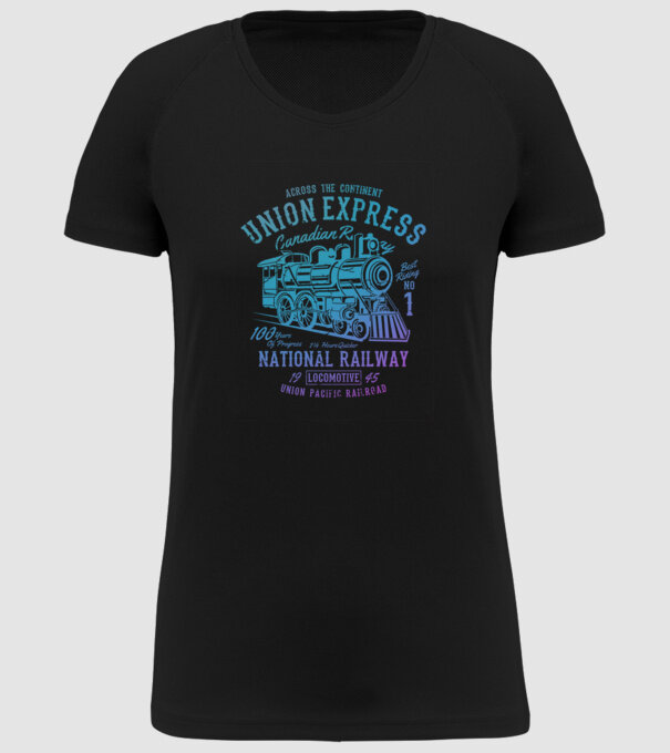 Trenuri model negru pe tricou