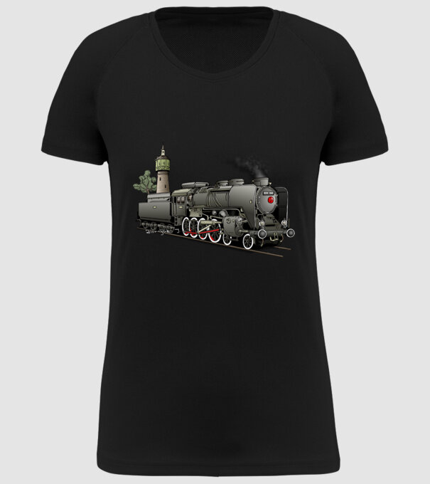 Trenuri model negru pe tricou