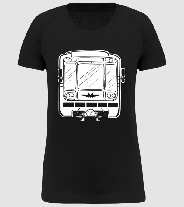 Trenuri model negru pe tricou