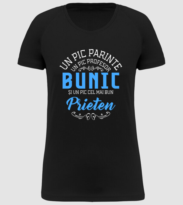 Un pic părinte, un pic profesor - bunic - și un pic cel mai bun prieten model negru pe tricou