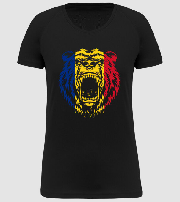 ursul model negru pe tricou