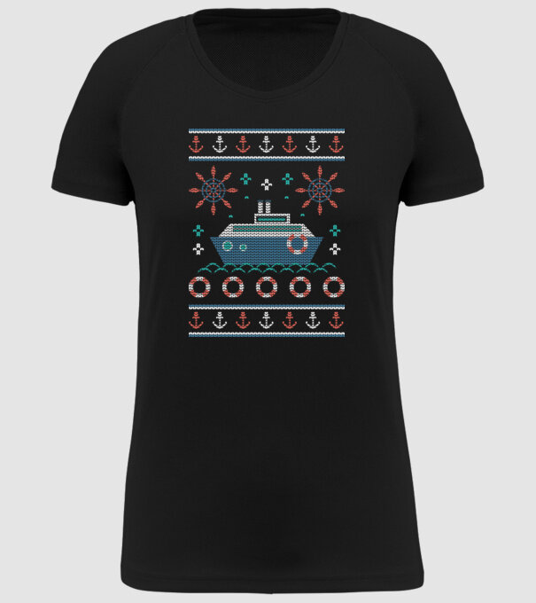 Vapoare model negru pe tricou