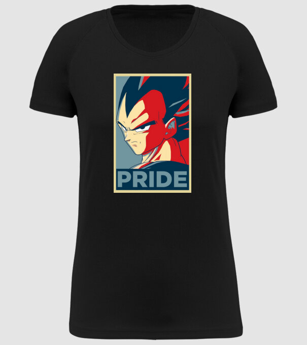 vegeta pride dragonball model negru pe tricou