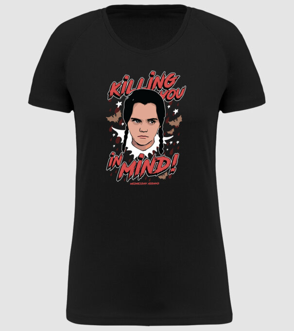 WEDNESDAY Killing You in my mind model negru pe tricou