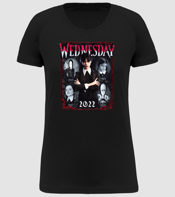 WEDNESDAY multi all time model negru pe tricou