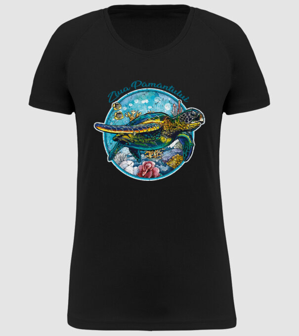 Ziua Pământului model negru pe tricou