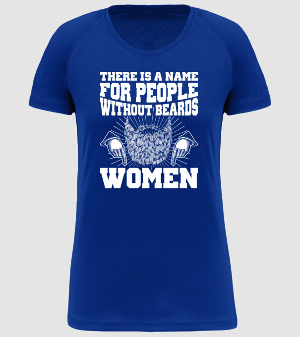 Name for beardless people women model albastru regal pe tricou