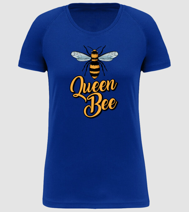 Queen Bee model albastru regal pe tricou