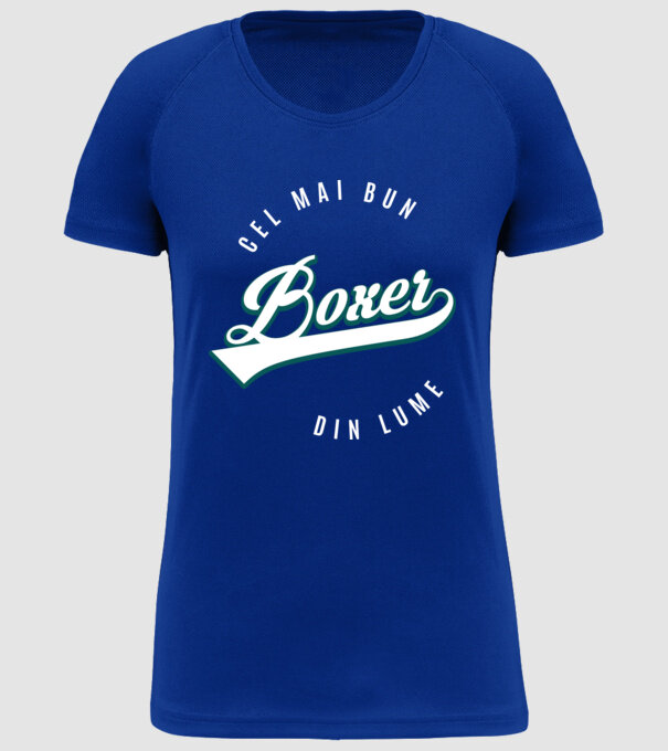 Cel mai bun boxer din lume model albastru regal pe tricou