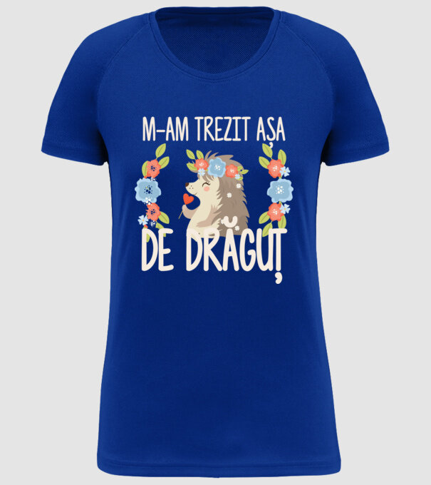 M-am trezit așa de drăguț model albastru regal pe tricou