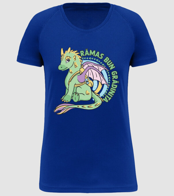 Rămas bun grădiniță model albastru regal pe tricou