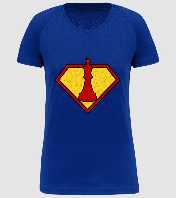 SuperChess rege model albastru regal pe tricou