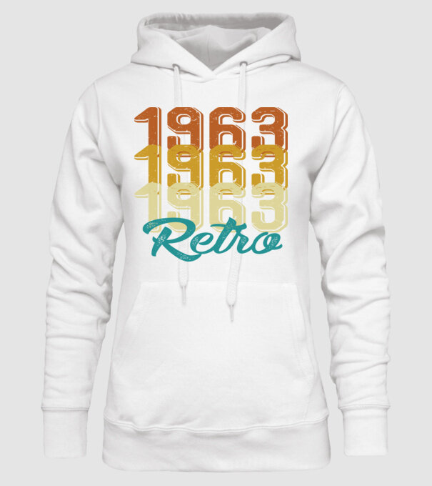 1963 Retro model alb pe tricou