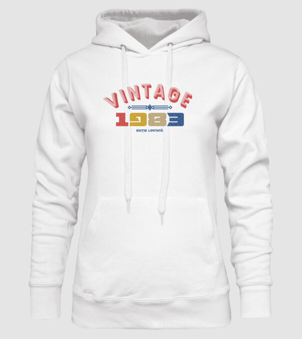 1983 Ediție limitată model alb pe tricou