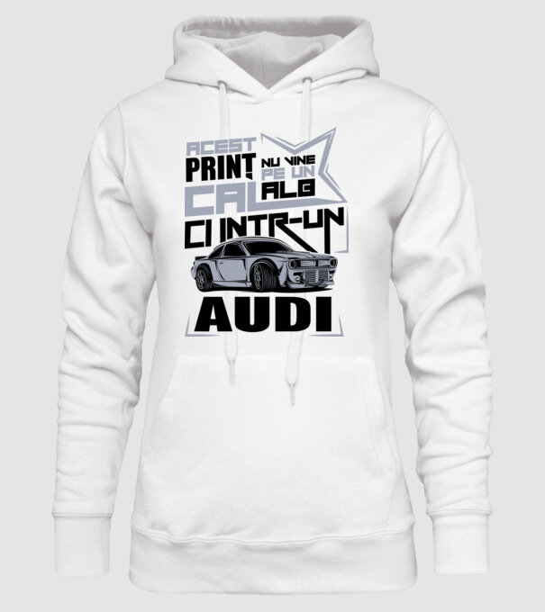 Acest prinț nu vine pe un cal alb, ci într-un Audi model alb pe tricou