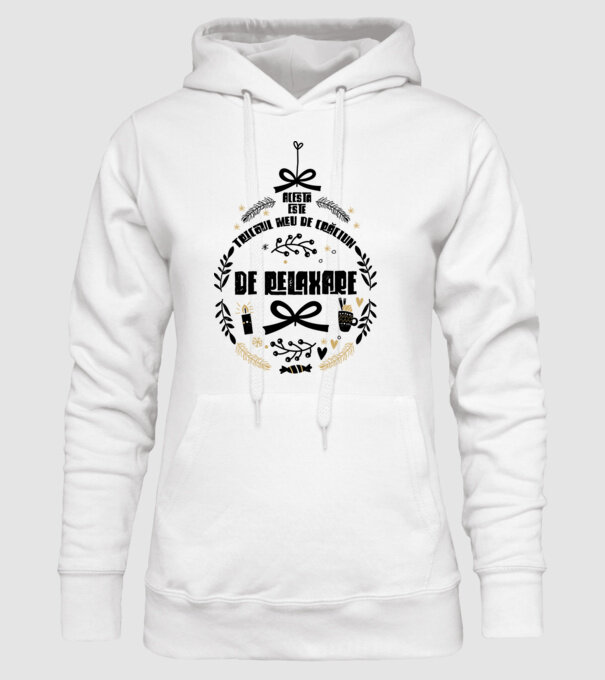 acesta este tricoul meu de Crăciun_ de relaxare model alb pe tricou