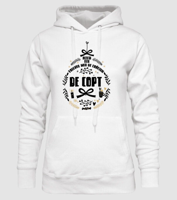 acesta este tricoul meu de Crăciun_de copt model alb pe tricou