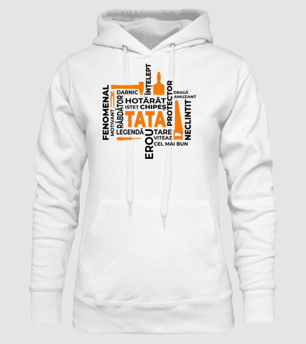 Acronimele tatălui model alb pe tricou