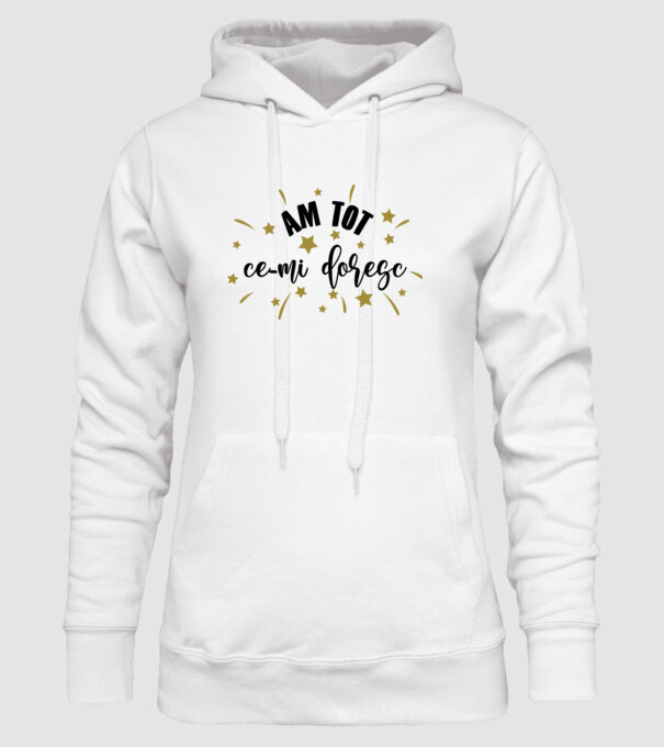 Am tot ce-mi doresc model alb pe tricou