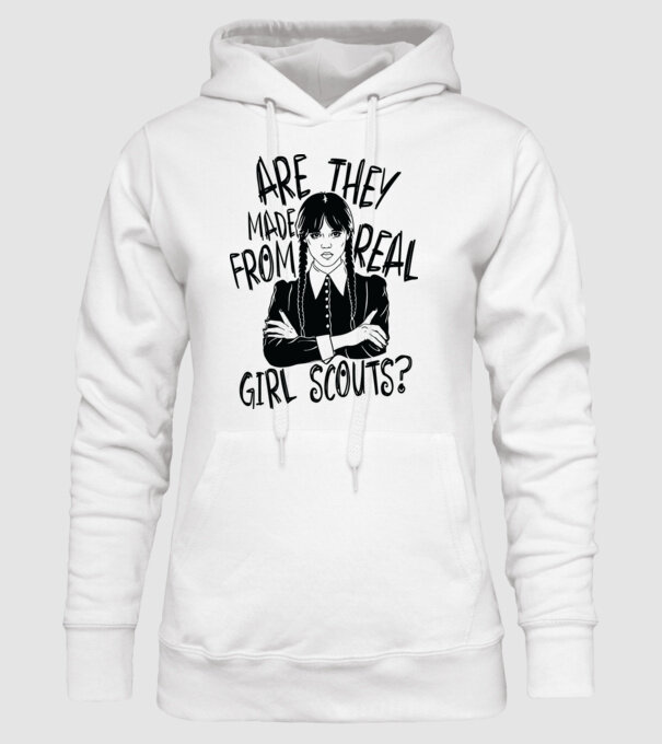 Are the made from real girl scouts model alb pe tricou