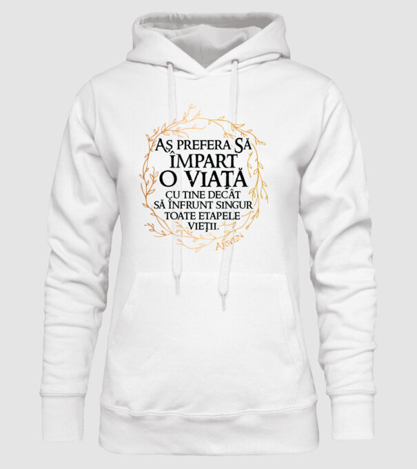 Arwen model alb pe tricou