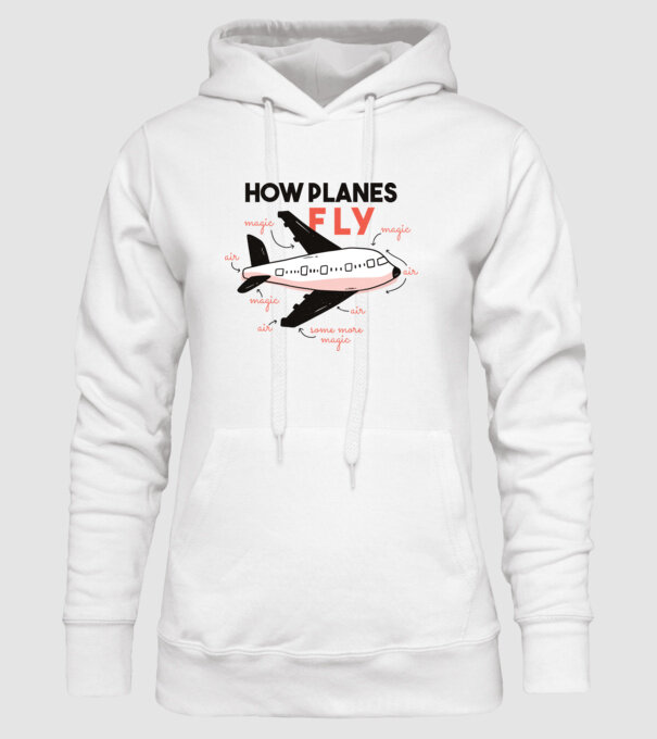 Avioane model alb pe tricou