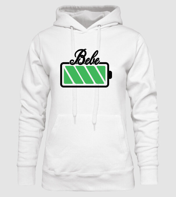 Bebe încărcat model alb pe tricou