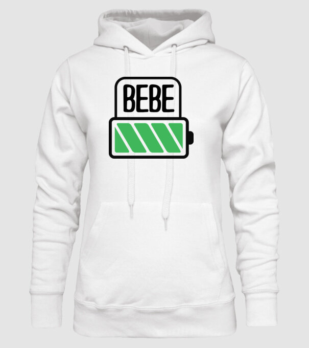 Bebe încărcat model alb pe tricou