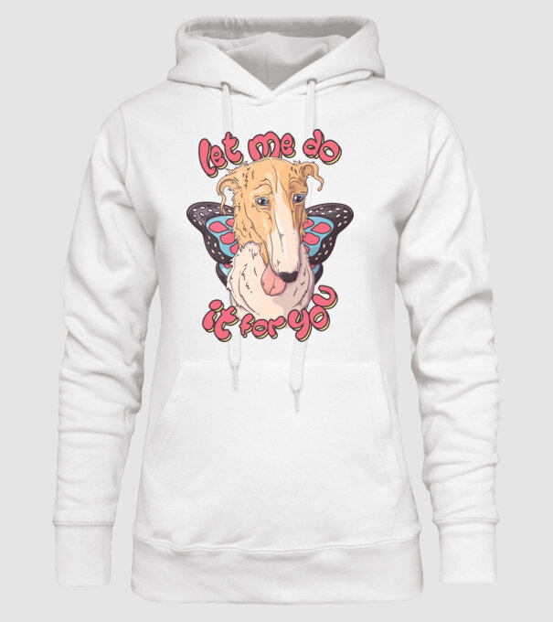 BORZOI let me do it for you fairy model alb pe tricou