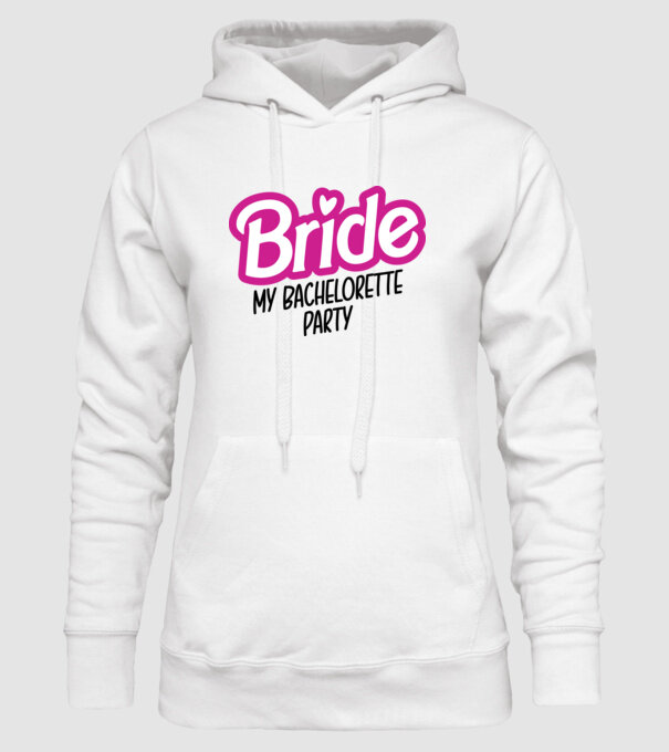 Bride Barbie model alb pe tricou