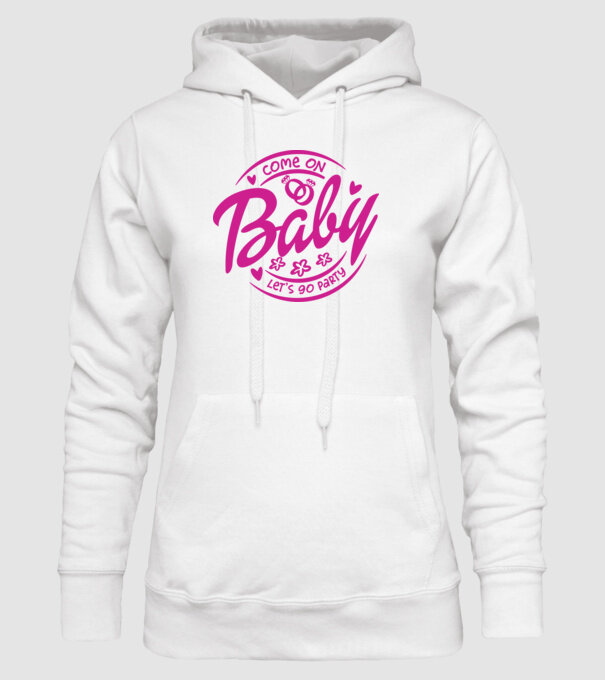 Bride Barbies Baby lets go party model alb pe tricou