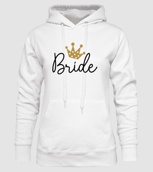 Bride princess model alb pe tricou