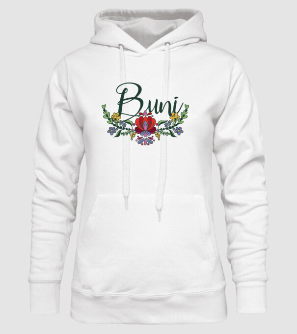 Buni model alb pe tricou