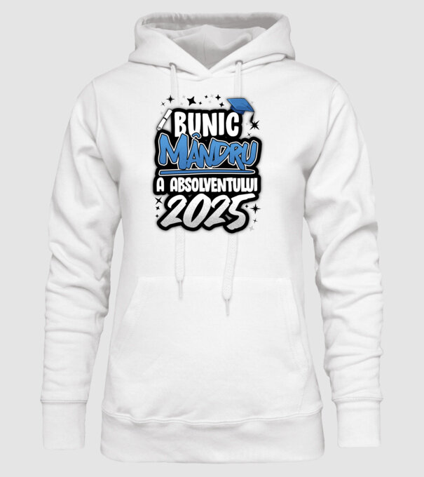 Bunic MÂNDRU a absolventului model alb pe tricou