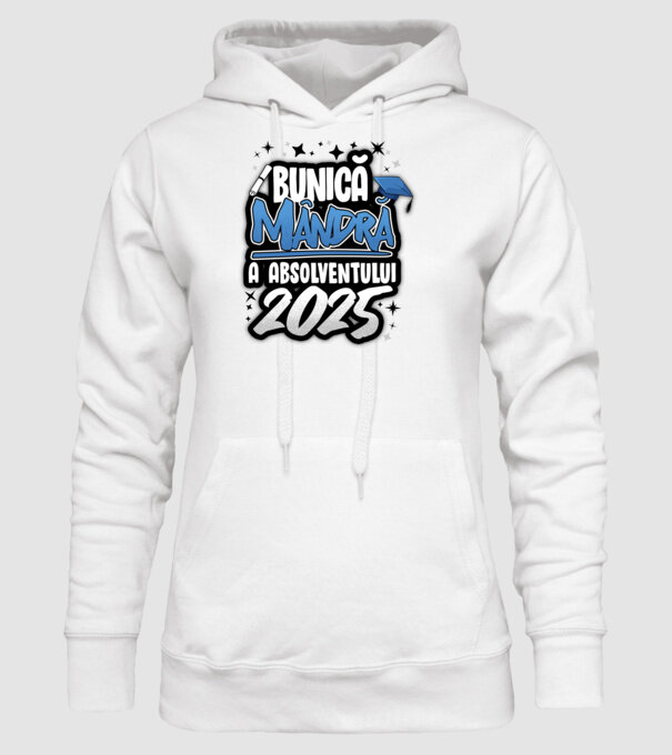 Bunică MÂNDRĂ a absolventului model alb pe tricou