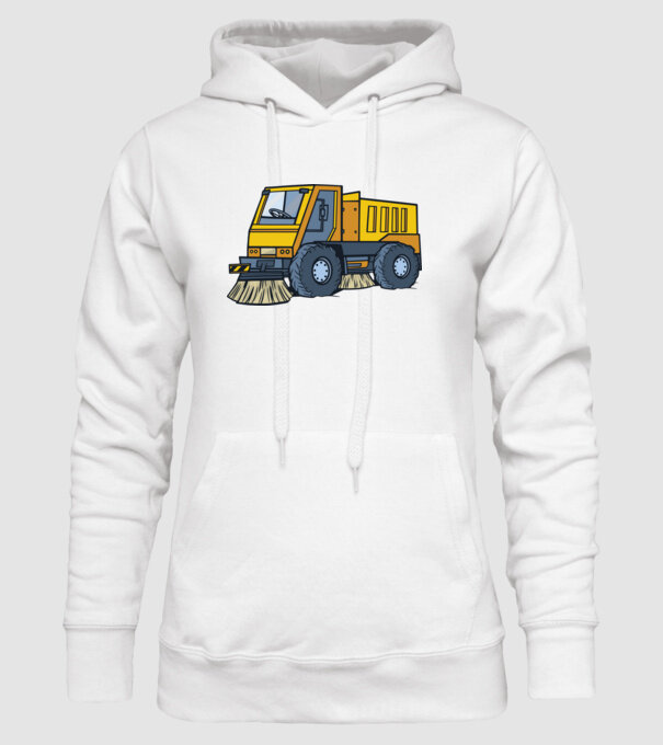 Camioane model alb pe tricou