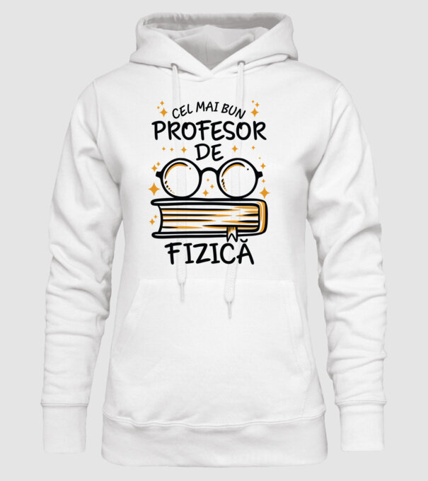 Cel mai profesor fizică model alb pe tricou
