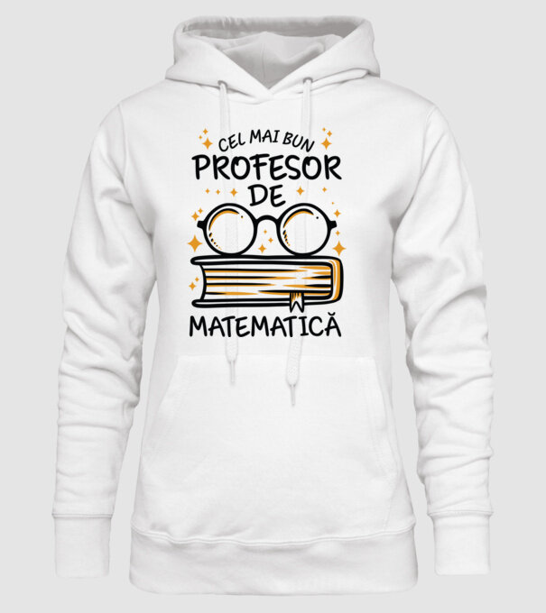 Cel mai profesor matematică model alb pe tricou
