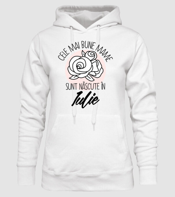 Cele mai bune mame sunt născute în Iulie model alb pe tricou